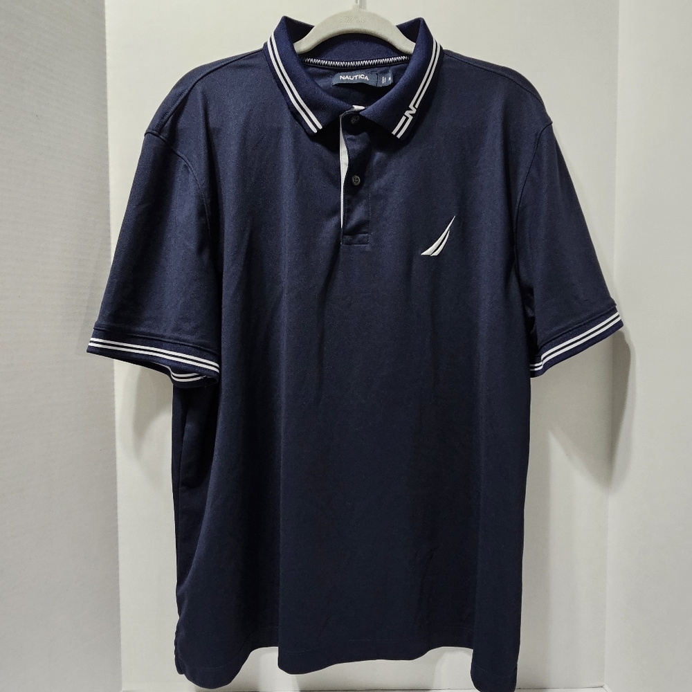 Nautuca Polo Shirt- Mens- Blue- XL!!!!